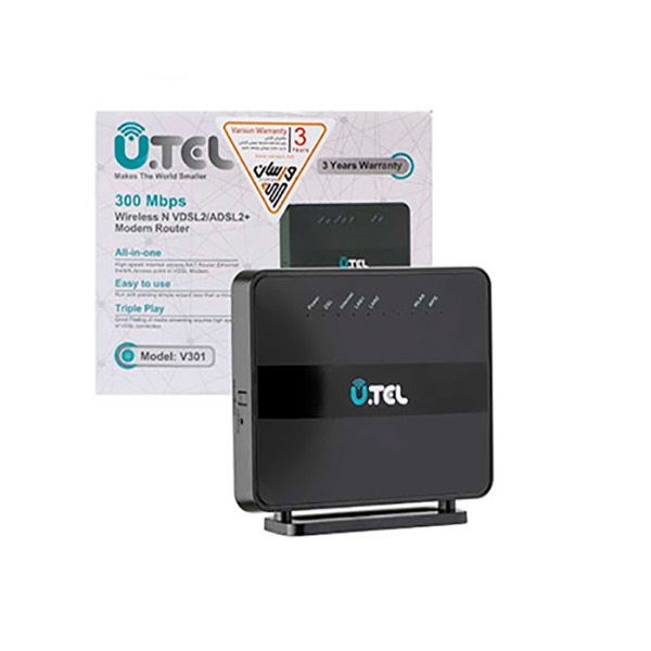 U TEL V301 مودم روتر وایرلس مدل V301 برند یوتل
