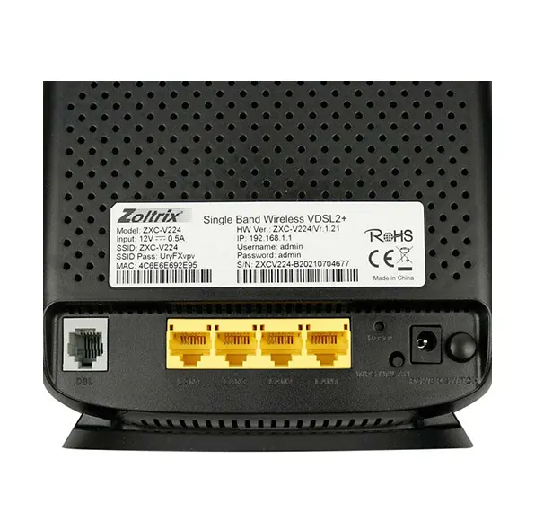 مودم روتر VDSL/ADSL زولتریکس مدل ZXC-V224