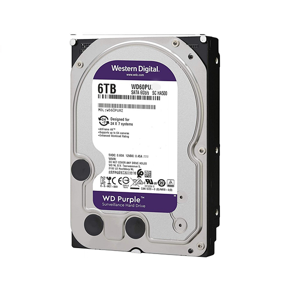 هارد دیسک اینترنال 6 ترابایت بنفش Western Digital Purple
