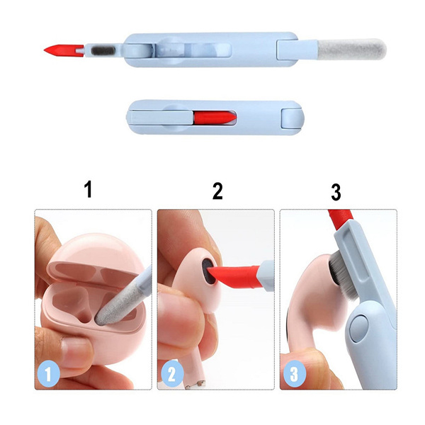 1-7 in 1 cleaning kit suitable for keyboard, Airpod, phone screen and... کیت تمیز کننده 7 در 1 مناسب کیبورد، ایرپاد، صفحه گوشی و…