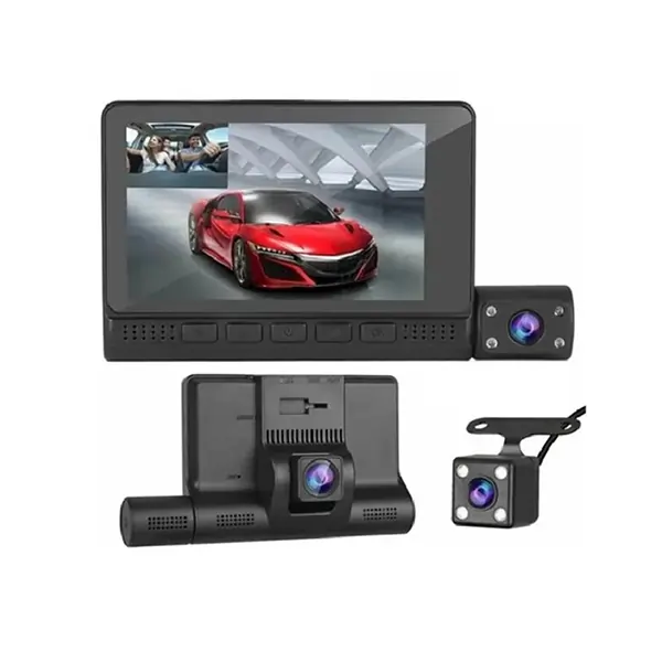 3-Full-quality-3-lens-360-degree-touch-event-recording-camera-1 دوربین ثبت وقایع خودرو مدل 3 لنز ضبط هم زمان صفحه تاچ L909