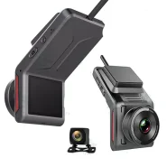 دوربین ثبت وقایع خودرو K18 سیم‌کارتی 4G با GPS و دوربین عقب