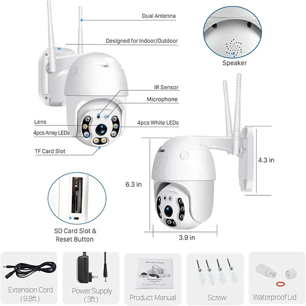 5-Mini-speed-dome-wireless-Wi-Fi-camera-model-Q8 دوربین وای فای مینی اسپید دام V380 وایرلس مدل Q8