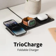 شارژر سه کاره وایرلس برند سوییچ ایزی Tirocharger portable 3 in 1 charge