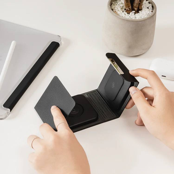 شارژر سه کاره وایرلس برند سوییچ ایزی Tirocharger portable 3 in 1 charge