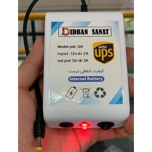 یو پی اس(UPS) 12 ولت پرتابل حرفه ای برای دوربین مداربسته و...