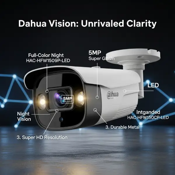 دوربین مداربسته داهوا مدل HAC-HFW1509CP-LED