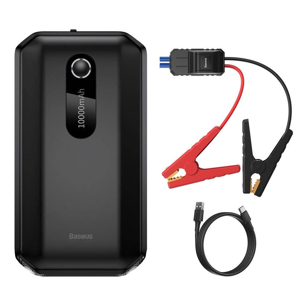 Biseus car power bank and jump starter with a capacity of 10000 mAh پاوربانک و جامپ استارتر خودرو بیسئوس ظرفیت 10000mAh میلی آمپر