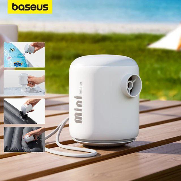 3-Portable Air Pump پمپ باد شارژی بیسوس مدل Portable Air Pump