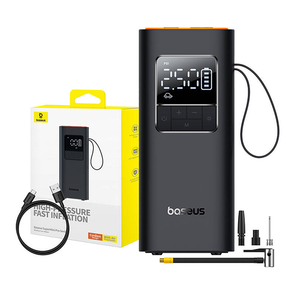 4-SuperMini Pro BS-CG016 کمپرسور باد شارژی بیسوس مدل SuperMini Pro BS-CG016