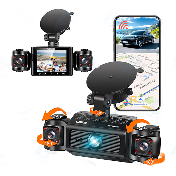 دوربین ثبت وقایع 4 لنزه 360 درجه مدل S7