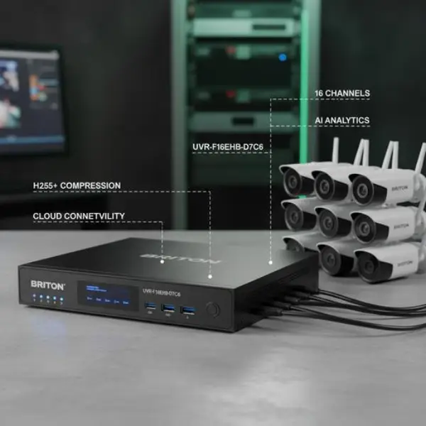 دستگاه ضبطکننده ویدیویی برایتون (Briton) مدل UVR-F16EHB-D7C6