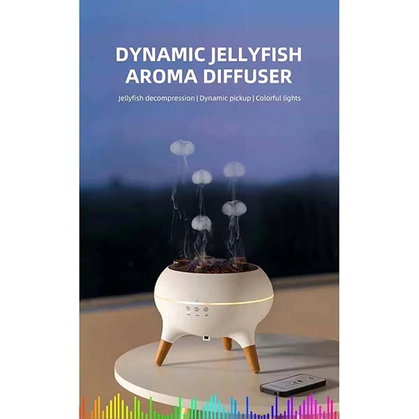 IMG_20250215_161556_226 دستگاه بخور سرد با بخار عروس دریایی Jellyfish Aroma Diffuserر