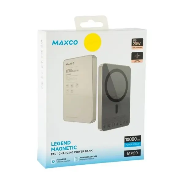 13-6 پاوربانک بی سیم MAXCO مدل MP29 ظرفیت 10000 میلی آمپر