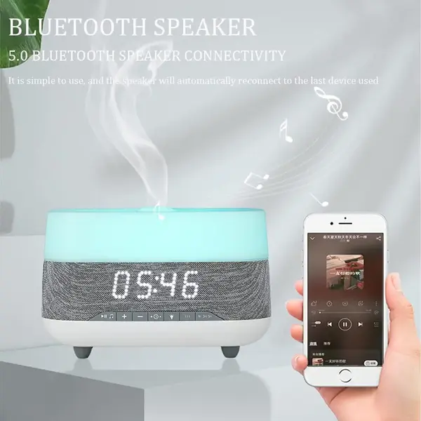 AROMA DIFFUSER4 دستگاه بخورسرد و آروما تراپی و اسپیکر AROMA DIFFUSER