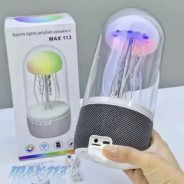 MAX1137 چراغ خواب و اسپیکر JELLYFISH مدل MAX113 طرح عروس دریایی
