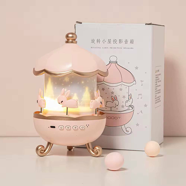 karosel4 چراغ خواب پروژکتور خرگوشی