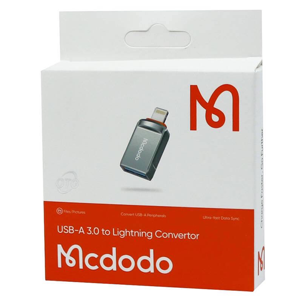 مبدل USB به lightning برند مک دودو OTG MC dodo lightning