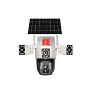 دوربین مداربسته مینی اسپیددام سولار سیمکارتی 4G سه لنز O-KAM مدل TX3