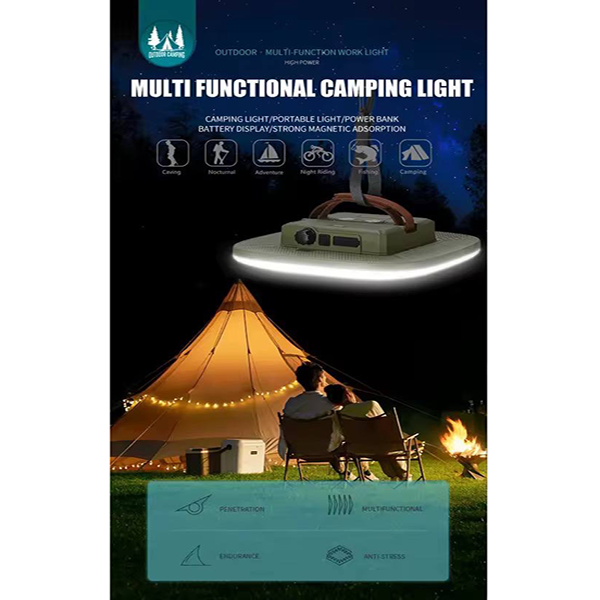 11-Multifunctional Outdoor light چراغ آویز کمپینگ مدل D83-3 شارژی Multifunctional Outdoor light