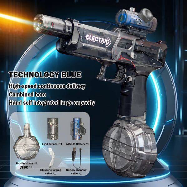 4-Electric Water gun تفنگ آب پاش رگبار شارژی 1338 Electric Water gun