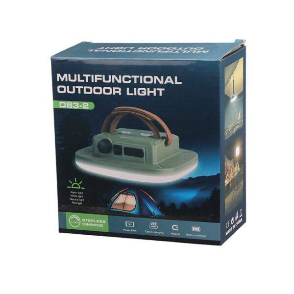 4-Multifunctional Outdoor light چراغ آویز کمپینگ مدل D83-3 شارژی Multifunctional Outdoor light