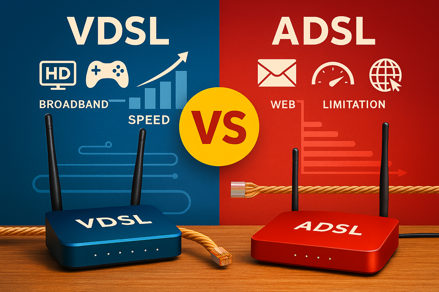  تفاوت‌های بنیادی بین VDSL و ADSL