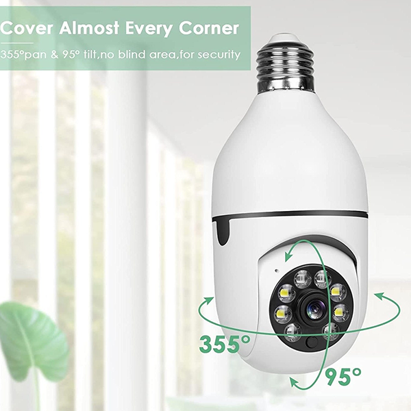 5-OKAM WiFi single lens bulb camera دوربین لامپی وای فای