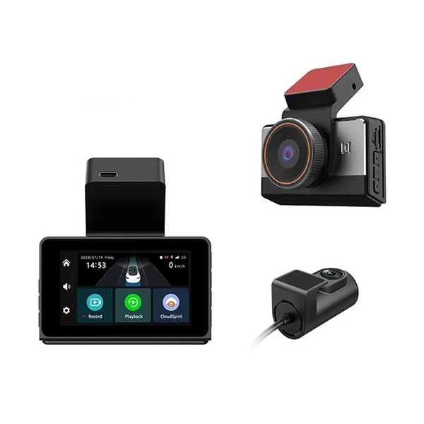 2-P83 Dual Lens 4G Car DVR Camera with GPS دوربین ثبت وقایع P83 سیمکارتی با دوربین جلو و عقب