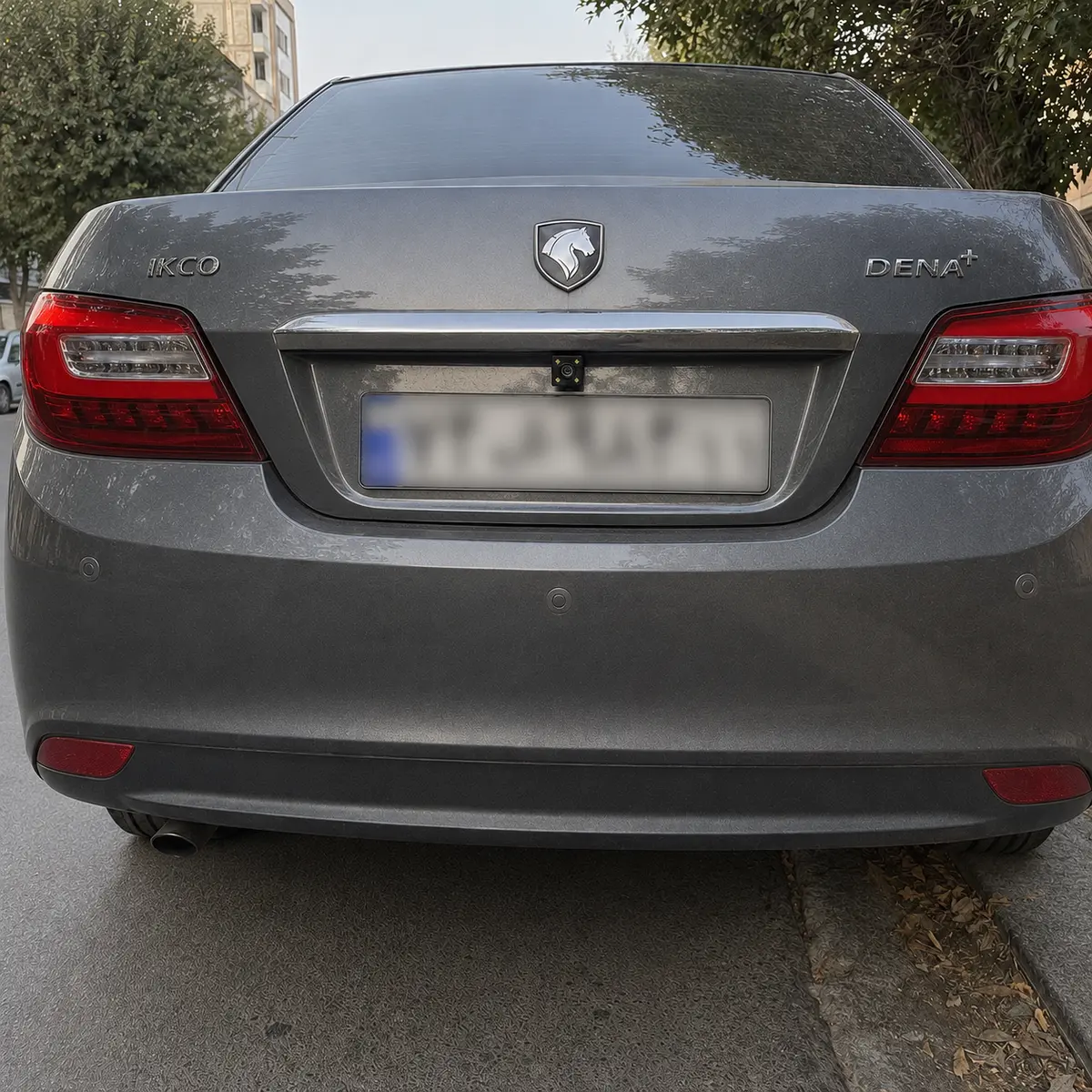 rear-camera-installed-dena-plus-v2 محل نصب دوربین عقب Vehicle BlackBOX DVR روی خودرو