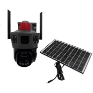 دوربین مداربسته سیمکارتی سه لنز سولار OKAM مدل TS30-G بازوم اپتیکال 10X