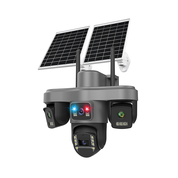 0101 دوربین مینی اسپیددام سیمکارتی سولار چهار لنزه OKAM PRO مدل TA4