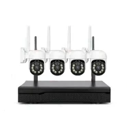 پکیج دوربین مداربسته چرخشی بیسیم ، وایرلس ، وای فای 4 کانال 3 مگاپیکسل مدل ESEE Cloud