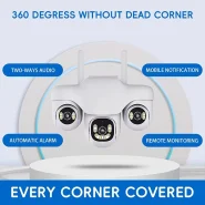 دوربین مینی اسپیددام سیمکارتی سه لنزه V380 PRO مدل V380 PRO