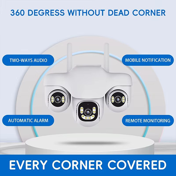 دوربین مینی اسپیددام سیمکارتی سه لنزه V380 PRO مدل V380 PRO