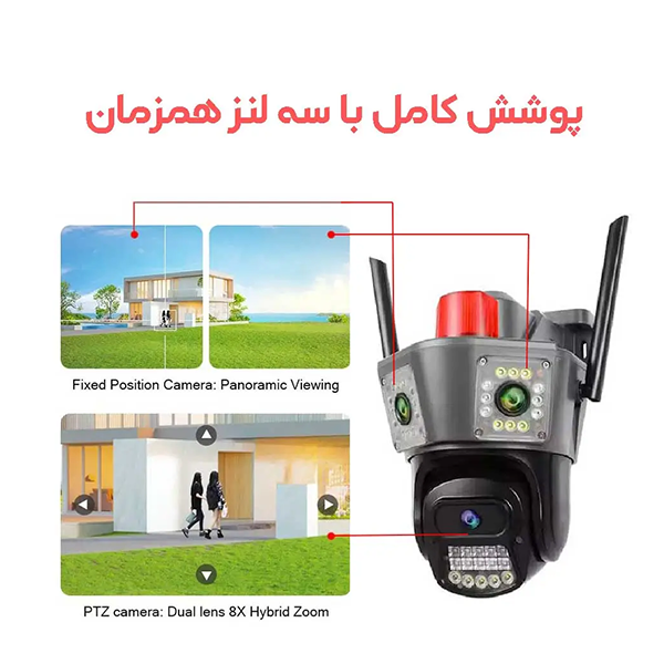 دوربین مینی اسپیددام سیمکارتی سه لنز OKAM PRO مدل S3