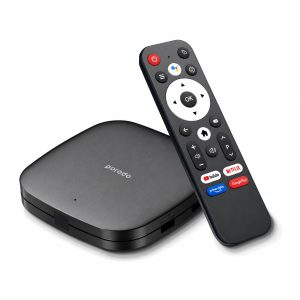 Porodo PD-ANTVB اندروید باکس مشکی و ریموت کنترل
