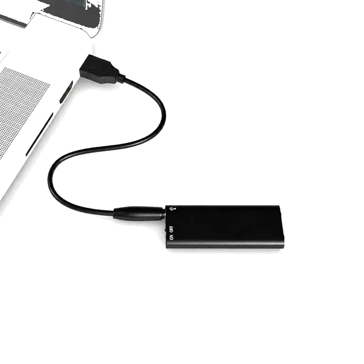 اتصال USB دستگاه ضبط صدای SK‑892 اتصال دستگاه ضبط صدای SK‑892 به لپتاپ با کابل USB