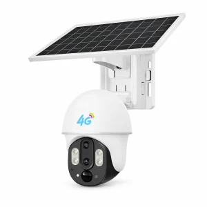 نمای سهرخ دوربین خورشیدی سیمکارتی دو لنز VC6-DL-4G و پنل خورشیدی
